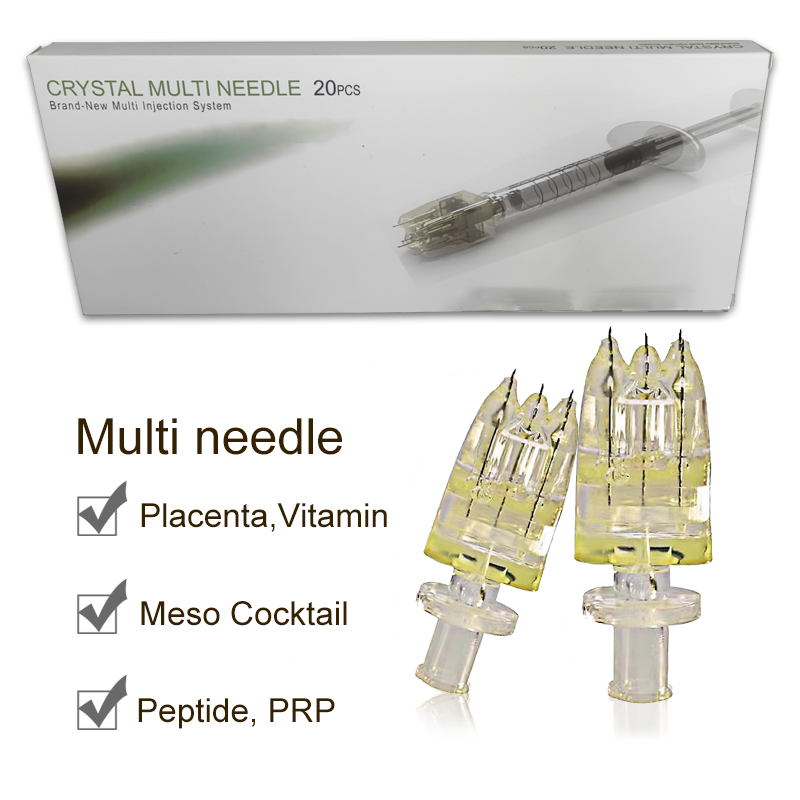 Jarum Mesoterapi 5pin Jarum Multi untuk Kosmetik Dermal Filler Injector 5Pin Kristal Multi Jarum Kosmetik