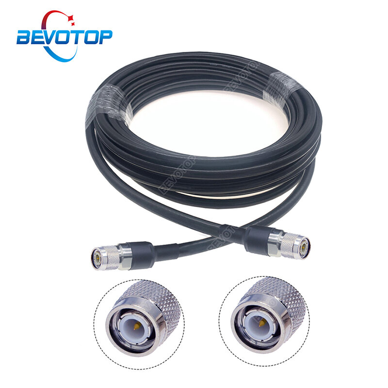 LMR400 Cable TNC Male to TNC Male Plug High Quality Low Loss 50-7 Pigtail 50 ohm RF Coaxial Extension Cord Jumper Adapter Cables
