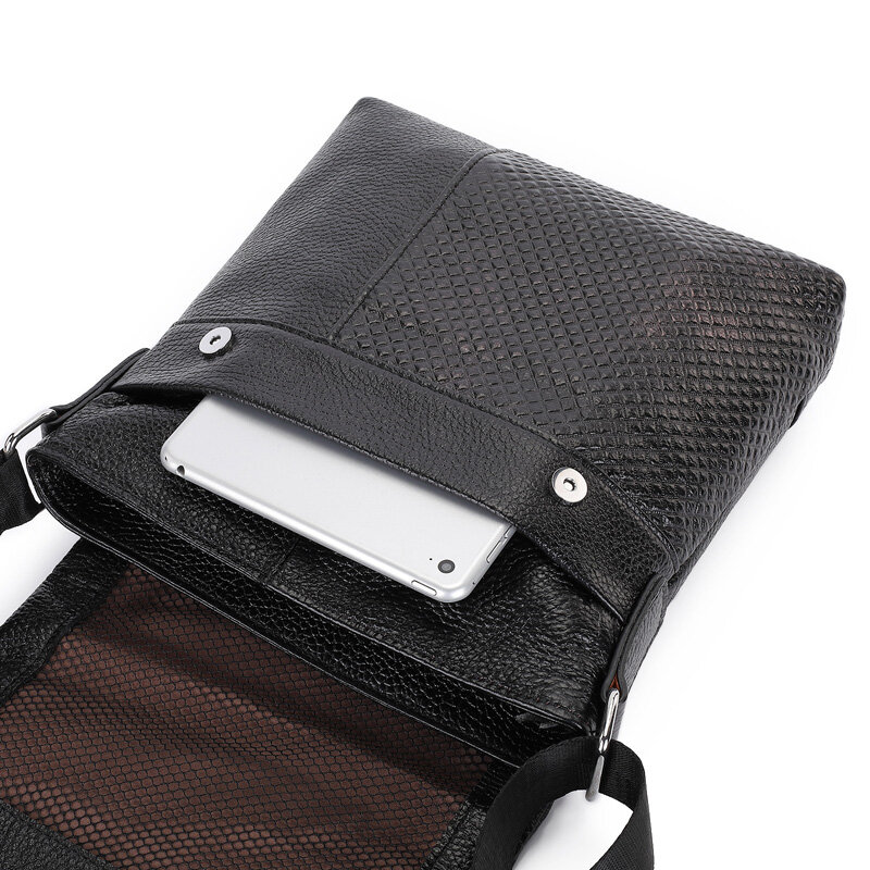 AETOO Genuine leather men's toe layer cowhide wear-resistant casual fashion multi-purpose messenger bag shoulder bag