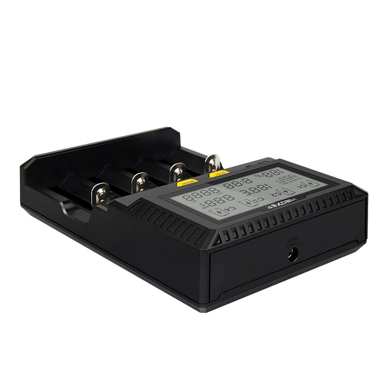 Miboxer-carregador de bateria inteligente, carregamento rápido para tela lcd amax, 18650, 265650, inr, icr, ni, pk, vp4 plus
