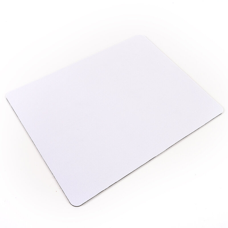 1 個空白のマウスパッド 21 × 26 × 0.3 センチメートルホワイト織マウスパッドゲームマウスパッド非スリップフォームパッド