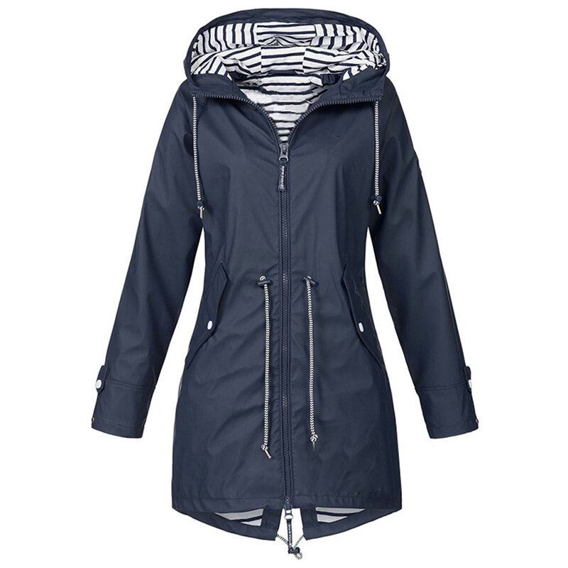 2021 여성 자켓 코트 방수 전환 자켓 야외 하이킹 의류 경량 레인 코트 여성 레인 코트