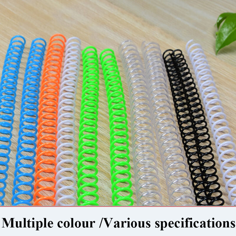 Reliure à spirale pour carnet de notes à 30 trous, 20 pièces, en plastique, à fil unique, fournitures de reliure à spirale