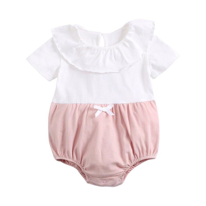 ATUENDO Summer Fashion Newborn Baby Rompers 100% Cotton Kawaii Soft Kids Babysuits Cute Infant Girl's Silk Clothes Jumpsuits