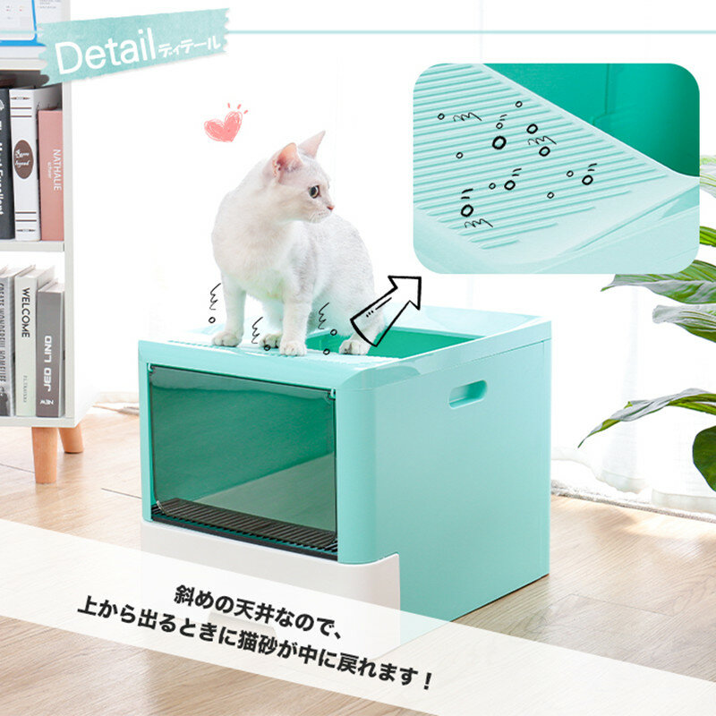 大型猫用グリッターボックス,折りたたみ式トイレ,デザインと効率的なスペース