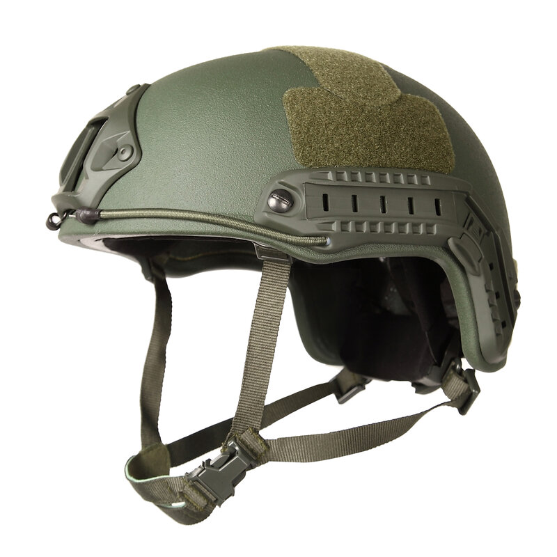 NIJ IIIA 3A 0106.01 ISO Asli Helm Balistik Potongan Tinggi Perlindungan Keamanan Perlengkapan Pertahanan Diri Helm Antipeluru