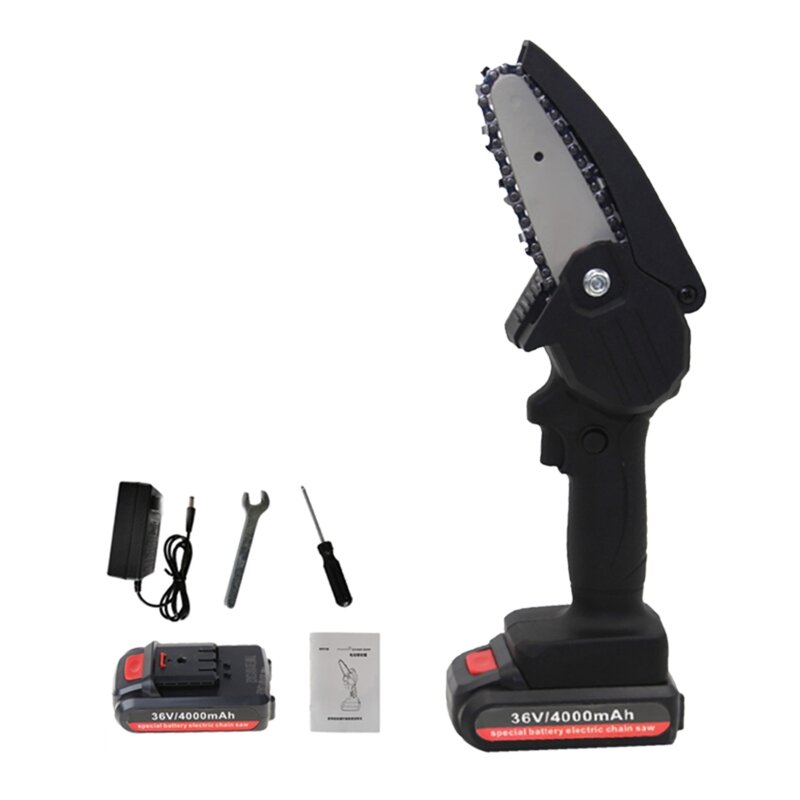 36V Portable Rechargeable Electric Pruning Saw Mini One-handed Lithium Battery Woodworking Electric Saw For Garden