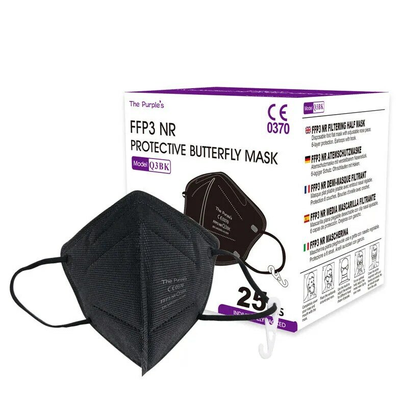 قناع الوجه FFP2 للكبار 5 طبقات KN95 قناع الوجه تنقية الغبار التنفس حماية الفم Mascarillas قابلة لإعادة الاستخدام FFP3 Masque