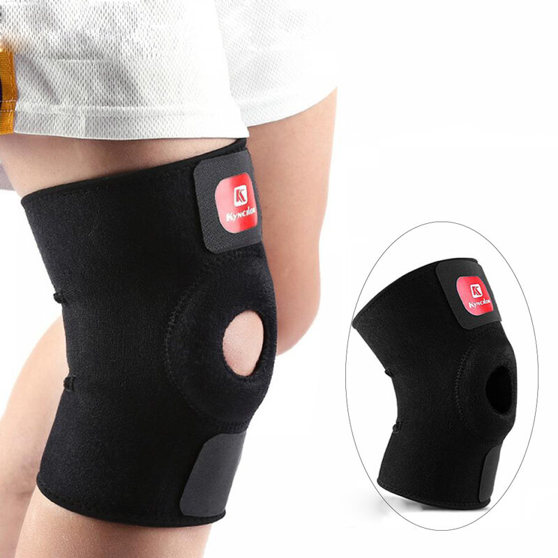 Kompresyjne ochraniacze na kolana ortopedyczne orteza stawu skokowego regulowane oddychające elastyczne getry sportowe kolarstwo koszykówka Protector bandaż