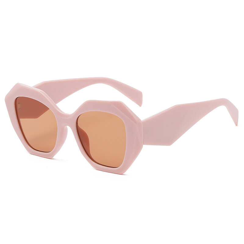 트렌드 불규칙한 다각형 선글라스 여성 성격 유럽 미국 스타일 선글라스 캐주얼 거리 촬영 안경 도매