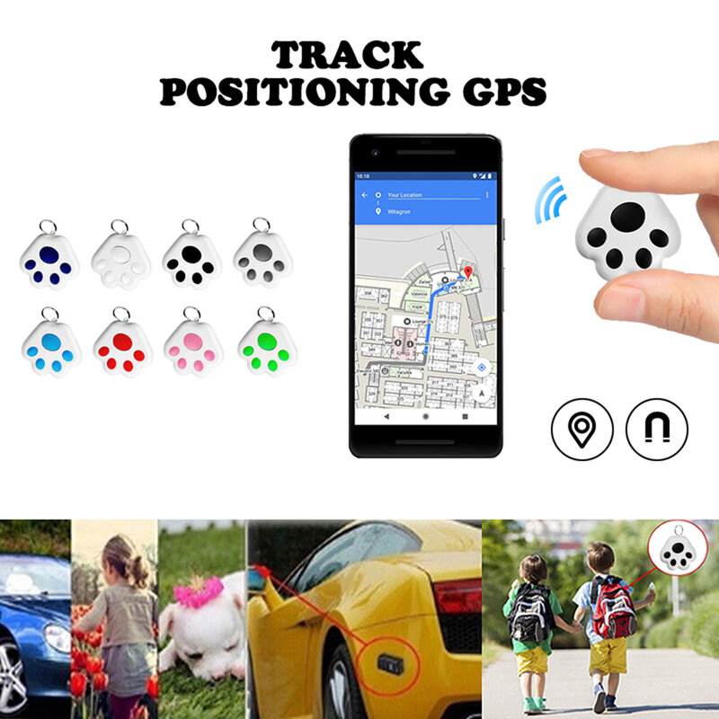Smart Gps Tracker Pets Dog Mini Tracking Positioning Waterproof Bluetooth Locator Accessories Abs Finder Locator In Stock