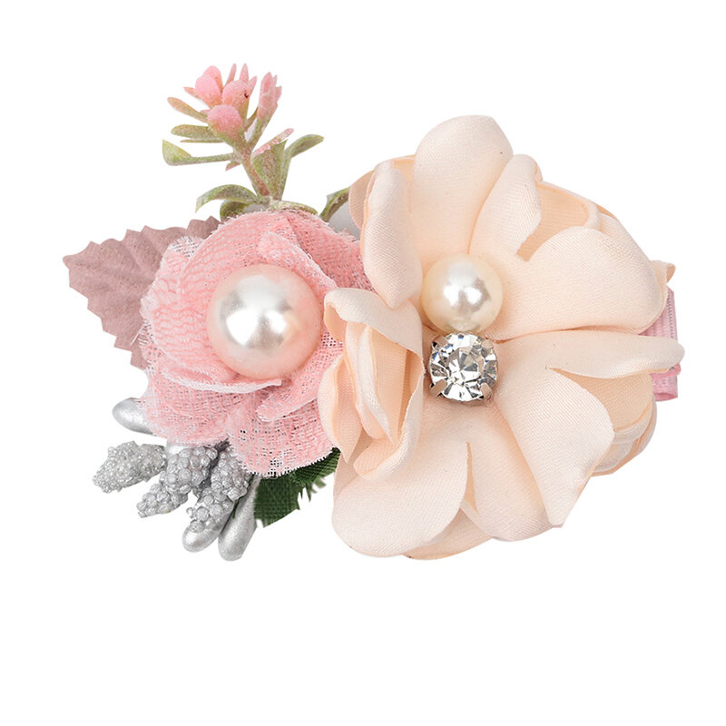 3 "künstliche blume Haar Clips Für mädchen Haarnadel Bouquets HandMade Headwear DIY Blumen Hause dekoration Haar zubehör