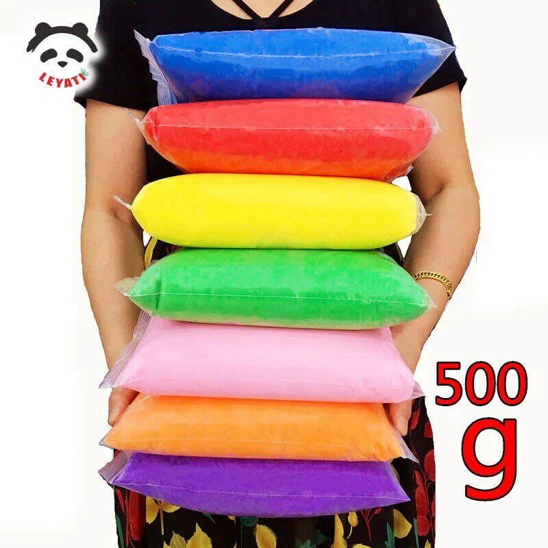 500 G/zak Enkel Pakket Air Droog Ultralichte Magic Klei, soft & Rekbare Diy Molding Polymeer Spelen Deeg Dier Accessoires Gift