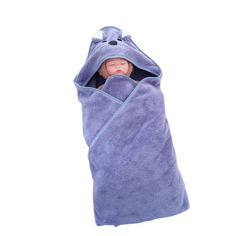 Toalla de baño para bebé recién nacido, toalla con capucha para recién nacido, manta envolvente de terciopelo, toallas infantiles, manta de playa para niños