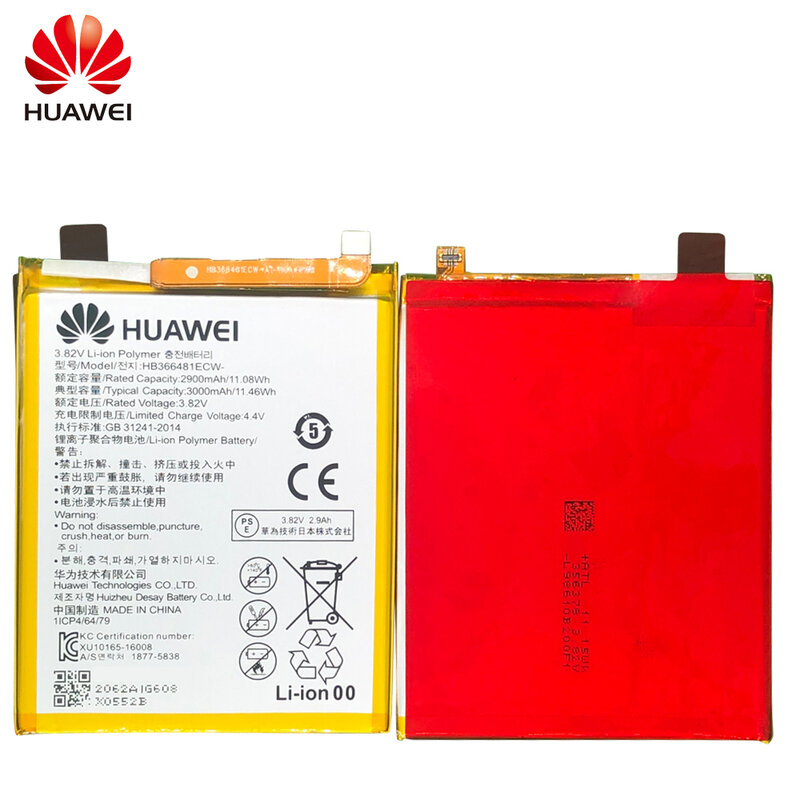 Huawei社100% オリジナルバッテリーhonor 8 honor 8 lite名誉9i名誉9 lite名誉V9再生P9 P9 lite P10 lite p20 lite G9名誉5C