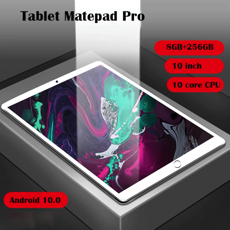 태블릿 Matepad Pro 8GB RAM + 256GB ROM 태블릿 PC 10 인치 태블릿 Android 4G 네트워크 태블릿 10 코어 글로벌 버전 GPS 노트북