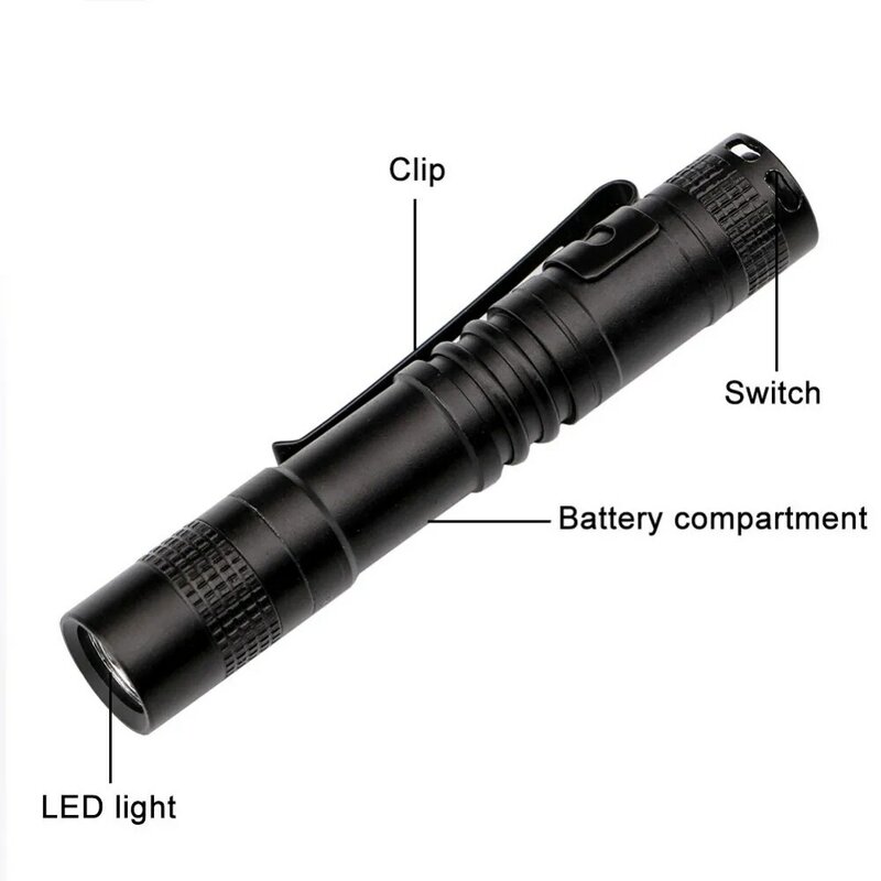 WasaFire-Mini XPE-R3 linterna LED, lámpara de bolsillo portátil con batería AAA, impermeable, 450 lúmenes, luz de cavidad Oral médica