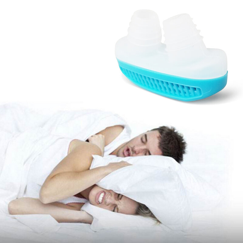 Silicone anti ronflement dilatateurs nasaux Anti ronflement pince-nez plateau de sommeil aide au sommeil apnée garde dispositif de nuit