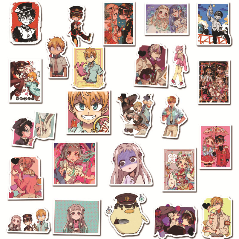 100PCS/Pack Anime Toilet Bound Hanako kun Anime Stickers Collectibles Car Snowboard Bicycle Luggage Skateboard Graffiti Stickers