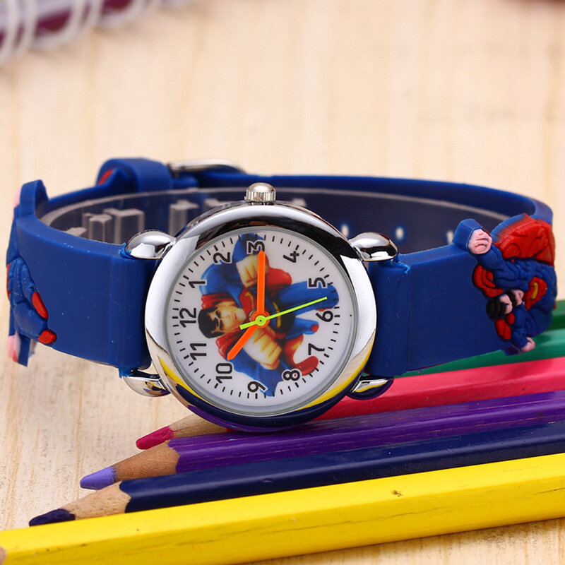 3d desenhos animados meninos relógio para crianças presente alunos estudante relógio de silicone 2020 nova alta qualidade crianças relógios bebê presente natal