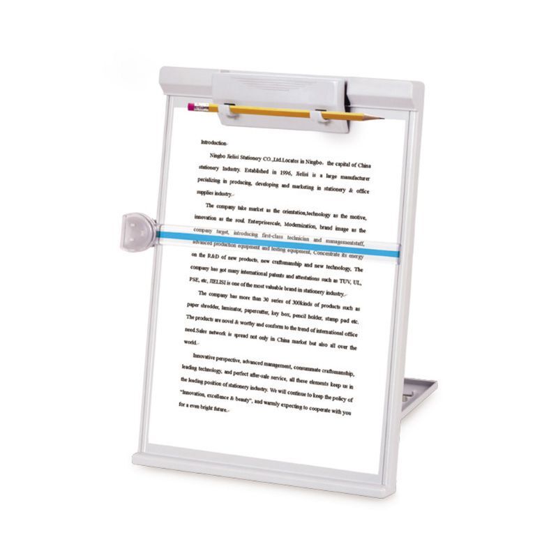 Plastikowa regulowana teczka na dokumenty komputerowe stojak na książki stojak do czytania ramka do pisania