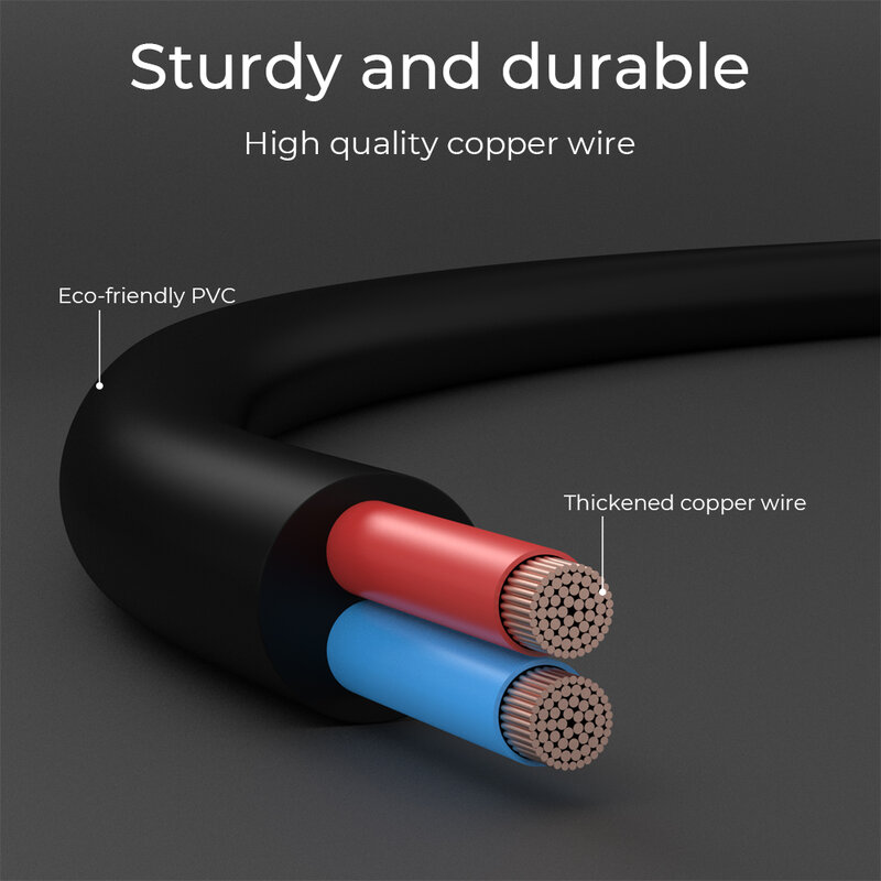 5M 10M Power Extension Cable 5.5mm x 2.1mm DC Standard Cord for CCTV Security Camera