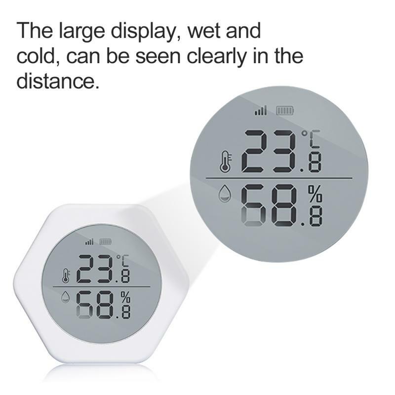 Sensor inteligente do ambiente da umidade da temperatura da pressão de ar controle casa inteligente através da vida inteligente app para a conexão de zigbee tuya