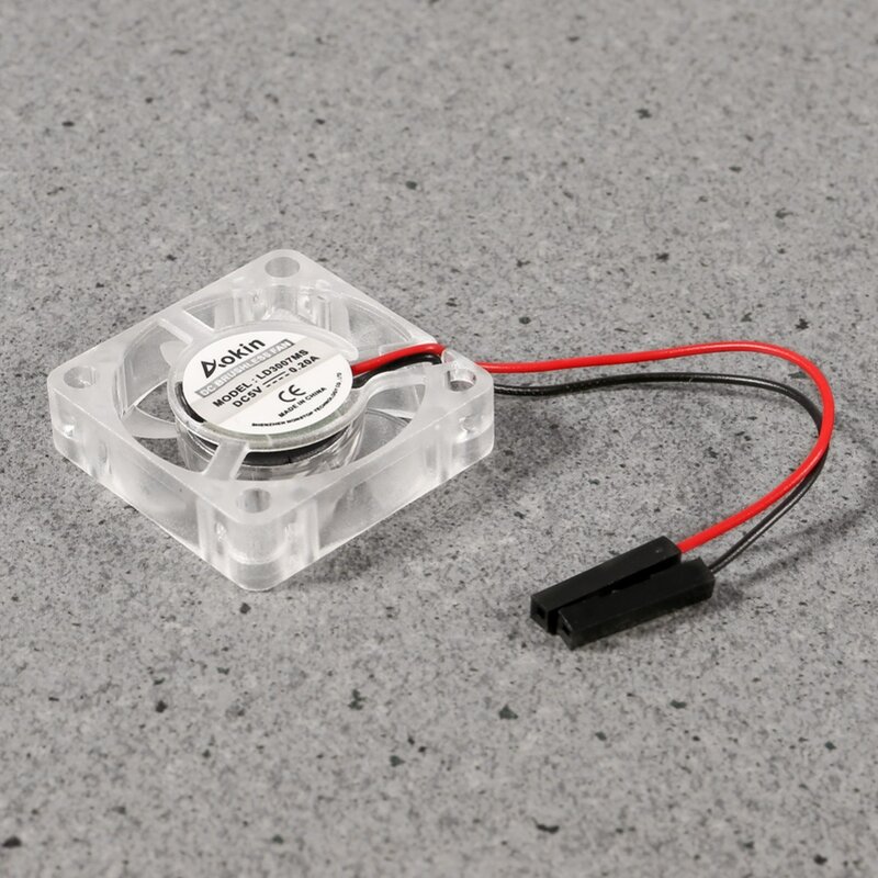 Ventilador transparente para raspberry pi 4, ventilador de refrigeração dc sem escova para cpu, ventilador silencioso com 30x30mm, radiador 3 a 5.8v