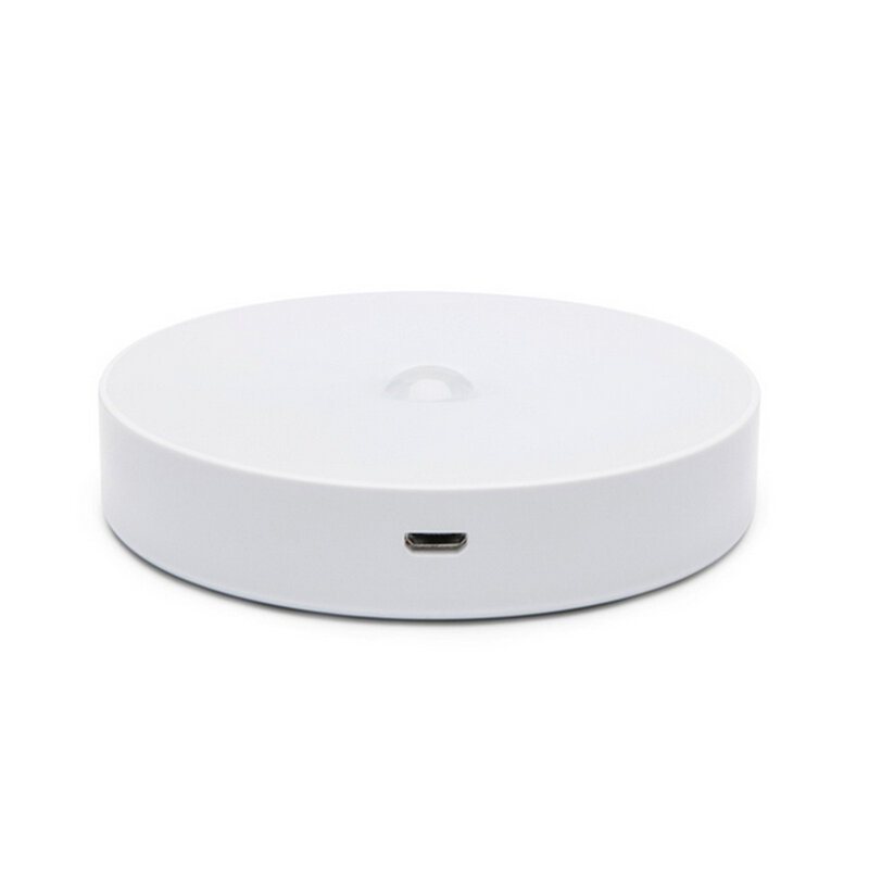 6 LED USB Rechargeable PIR Motion Sensor Light Control LED Night Lamp Magnet Wall Light Warm White For Cabinet Bedside