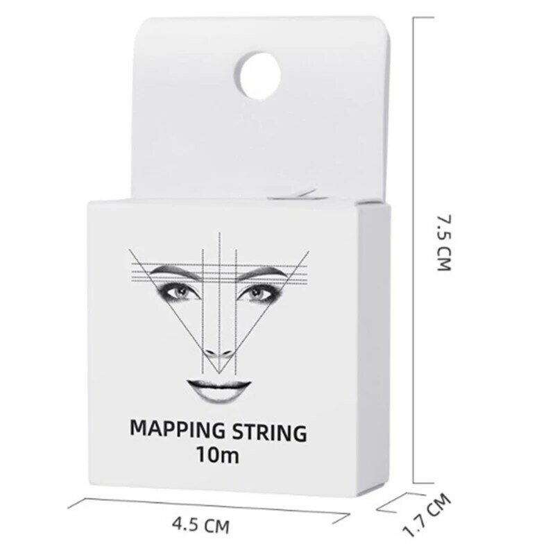 10m Microblading Mapping String pre-inked Marker brwi tatuaż brwi punkt tatuaż mapowania ciąg przybory kosmetyczne hurtownie
