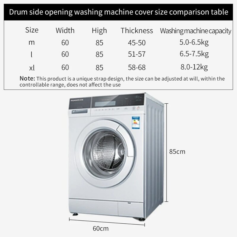 Dustproof Washing Machine Cover Washer Sunscreen Mini Waterproof Cover Dryer Polyester Protective Cover