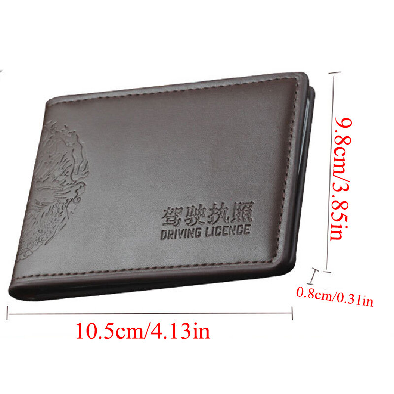 New Driver License Holder Printing Cover Car Driving Documents ID Pass Certificate Vintage Folder Wallet car License Bag