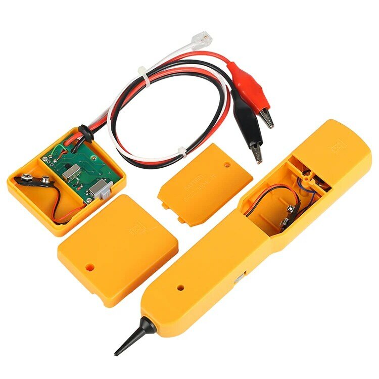 Telephone line finder RJ11 network cable short circuit test alligator clamp tester withstand voltage