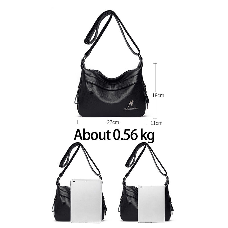 Retro High Quality PU Leather Luxury Shoulder Bags for Women 2021 New Designer Ladies Crossbody Bags Brand Handbags Sac Epaule