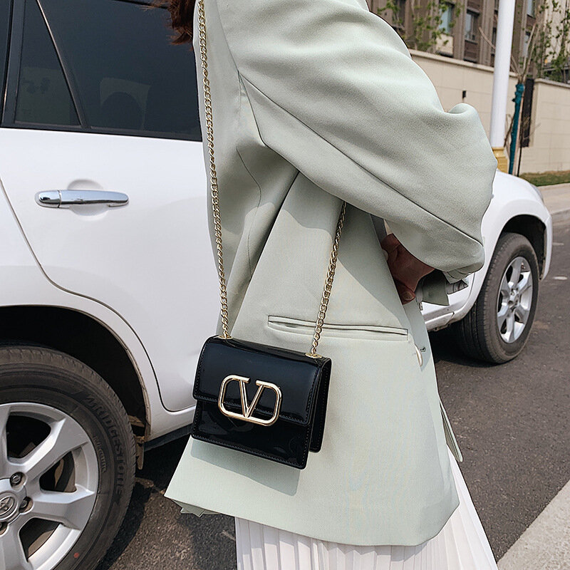 Mini bolsas cuadradas pequeñas para mujer, diseñador de mano, marca de lujo, bolso de hombro de cuero de PU, trabajo, oficina, bolso de mano