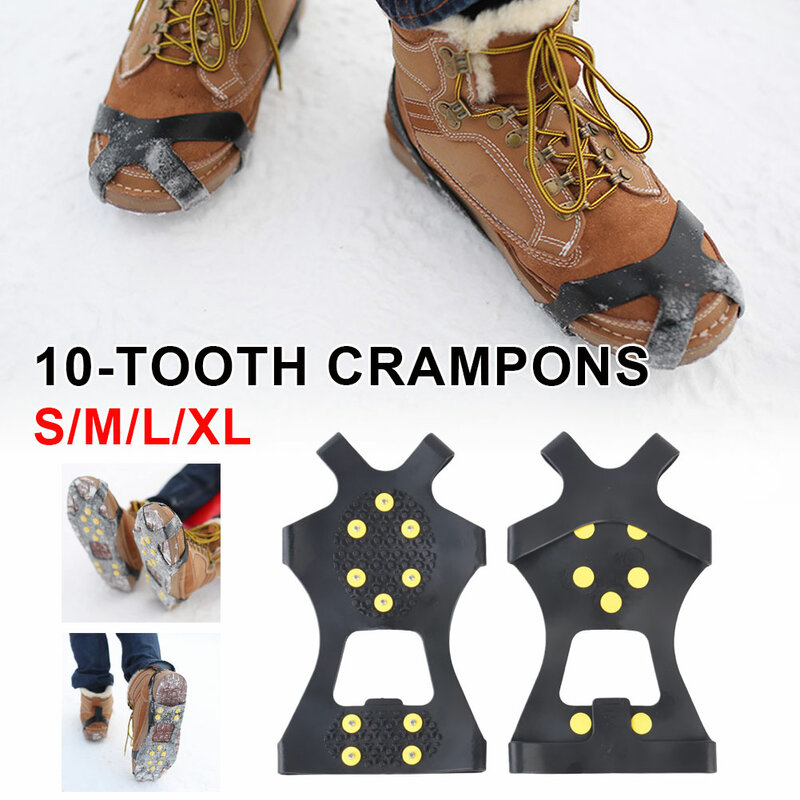 1 para 10 szpilki buty antypoślizgowe pokrywy Spike uchwyty knagi pokrywy buty Crampon na zimę wspinaczka piesze wycieczki