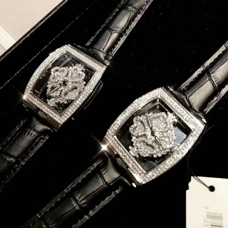 Orologi da donna quadrati di alta qualità con strass Spinning Diamond Face Ladies Watch orologio al quarzo moda donna MBT004