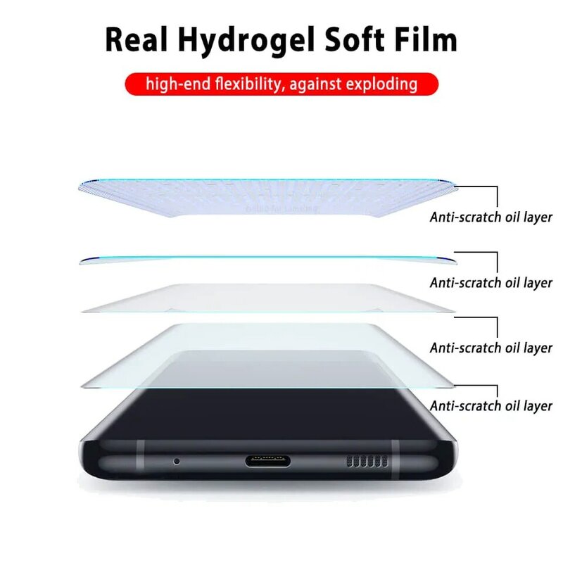 3 Buah Penutup Penuh untuk Huawei Nova 9 9 SE Kaca Pelindung Film Hidrogel 3D On Honor 50 Lite 50 Kaca Ringan Pelindung Layar Baju Besi