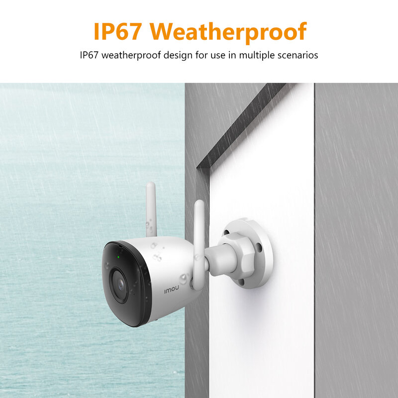 IMOU IP Kamera 2C 4MP IPC-F42P WiFi Nirkabel Built-In Mic Luar Ruangan IP67 Tahan Cuaca Pintar Keamanan Rumah Deteksi Manusia
