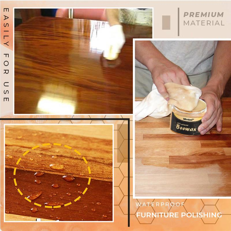 1PCS Wood Seasoning Beeswax Household Polishing Furniture Care Wood Cleaning Polished Chairs Cabinets Wear-Resistant Wax