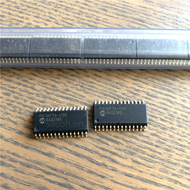 10 pçs/lote nova originai PIC16F76-I/so PIC16F76-E/so pic16f76 ou PIC16F76-I/ss PIC16F76-E/ss sop-28 8 bits flash microcontrolador