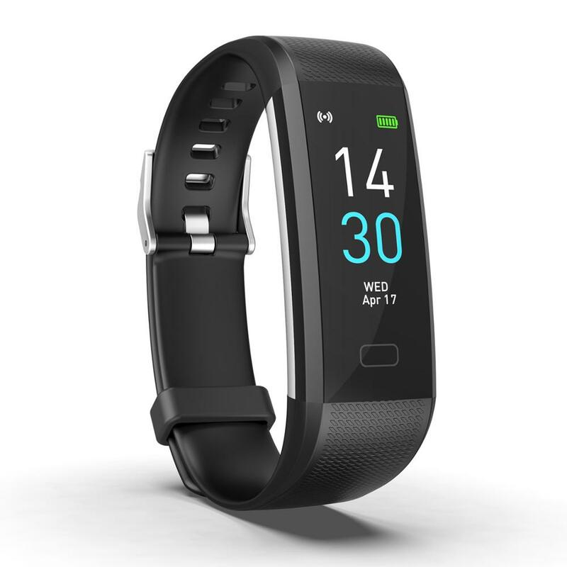 Reloj de pulsera/Correa inteligente Bluetooth 4,2, IP68 BPM, podómetro de presión arterial, rastreador de ejercicios