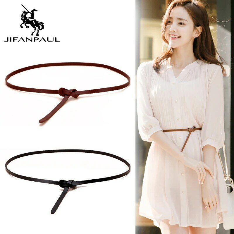 JIFANPAUL Women's decorative accessories dress straps show the body fashion belts top quality ladies thin belt free shipping