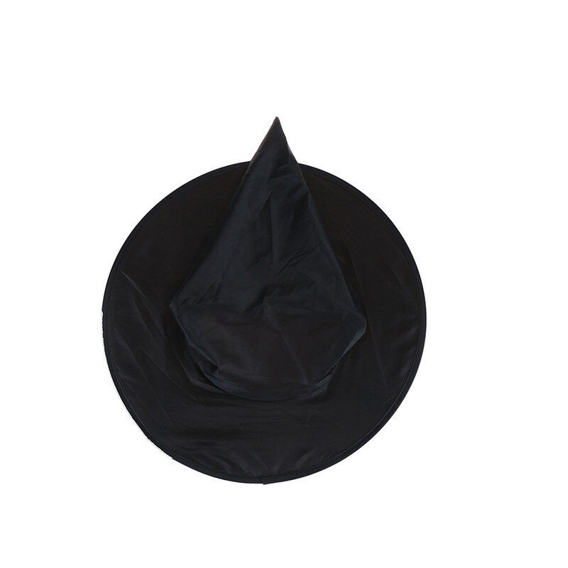 Chapeau de sorcière noir pour femme adulte, 1 pièce, accessoire de Costume d'halloween, casquette à visière, offre spéciale