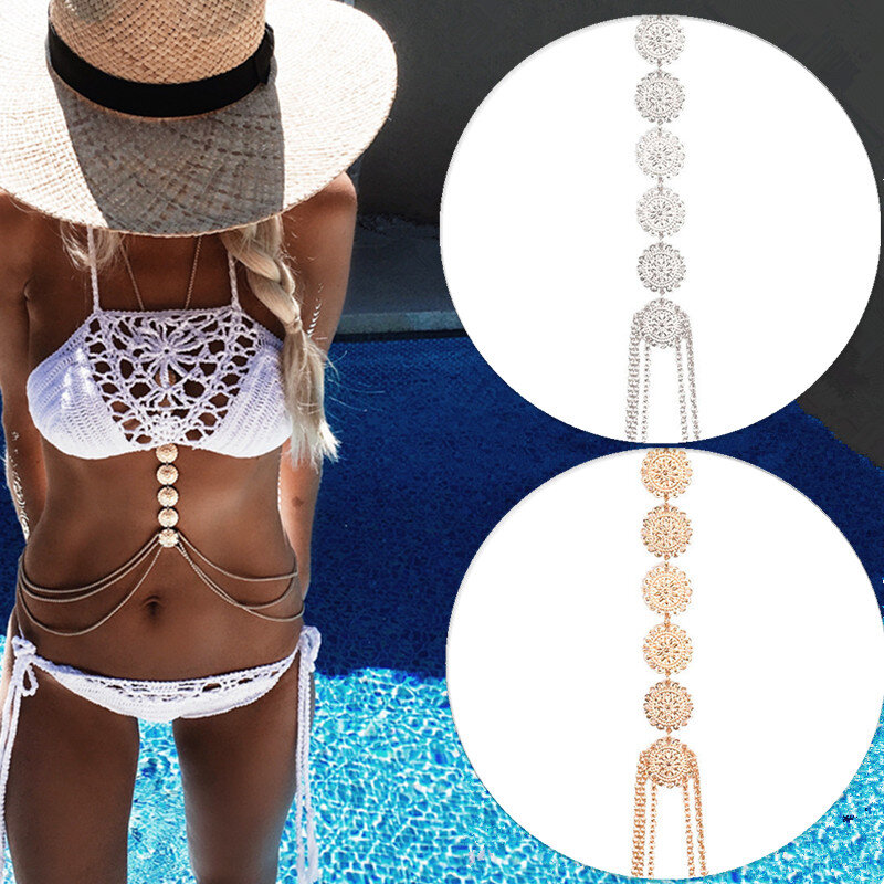 Seksowne Bikini ciało naszyjnik 1 sztuk nowy artystyczny Retro prosta biżuteria moda rzeźba