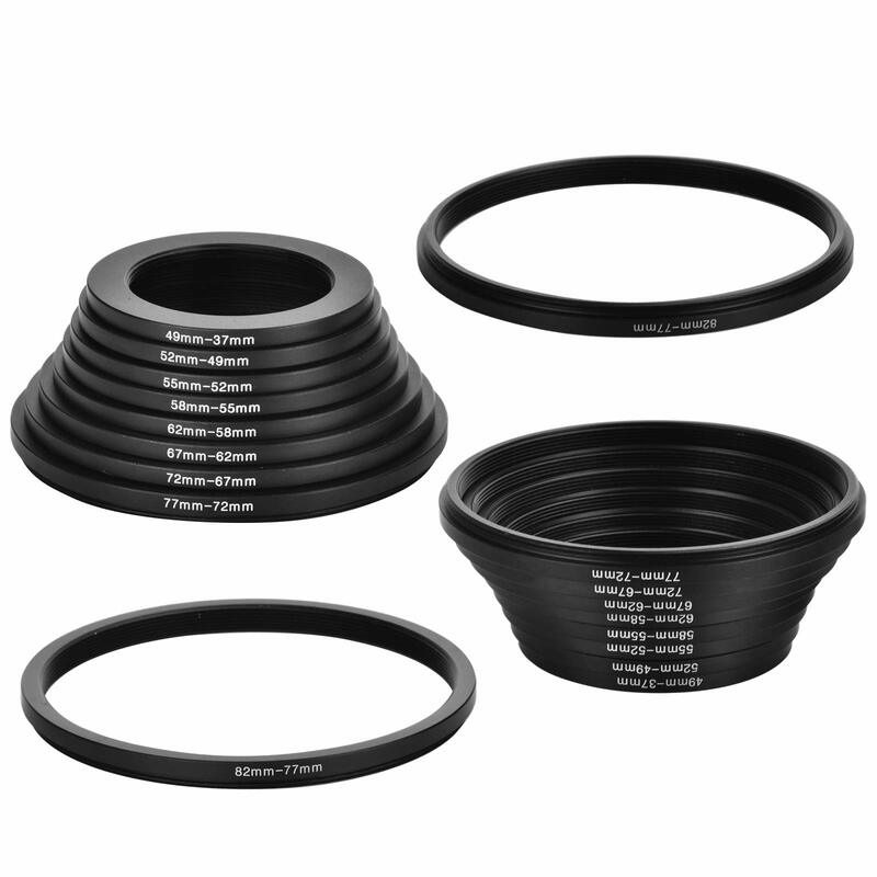 34-52 34mm-52mm 34mm a 52mm metal step up anéis lente adaptador filtro câmera ferramenta acessórios novo