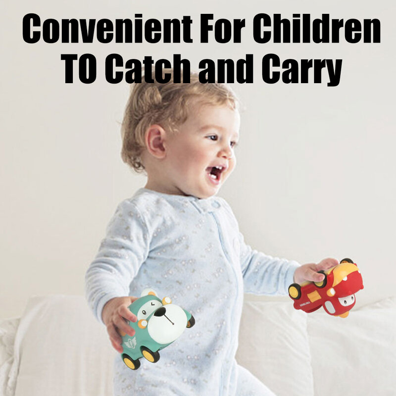 Modelo de coche de juguete Montessori para niños, coches de juguete suaves para bebés, vehículos, regalo educativo de cumpleaños