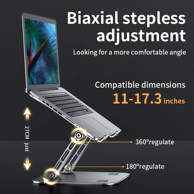 Xnyocn-soporte ajustable de aleación de aluminio para ordenador portátil, accesorio plegable Compatible con Notebook de 10 a 17 pulgadas
