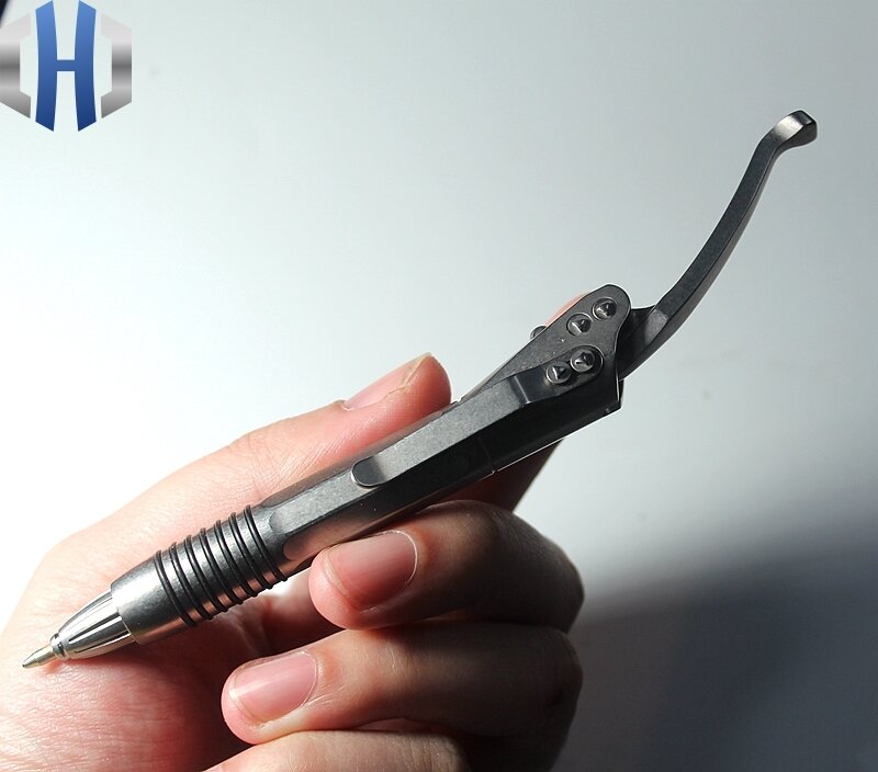 Titanium Alloy TC4ปากกายุทธวิธีเครื่องมือEDC Defenseปากกา