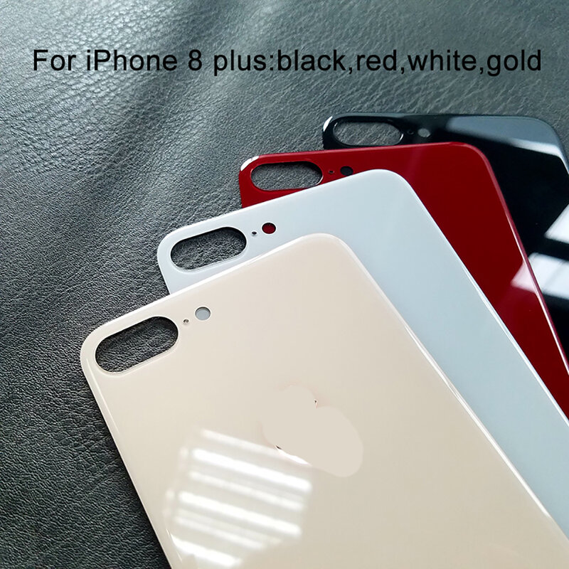 1 sztuk telefon powrót pokrywa baterii szkło z CE dla iPhone 8G 8 Plus naprawa dla tylnej obudowy pęknięty wymiana szkła